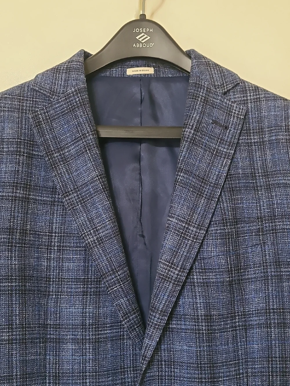 Joseph Abboud Navy Blue Plaid Sport Coat